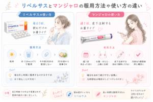 リベルサスとマンジャロの服用方法や使い方の違い